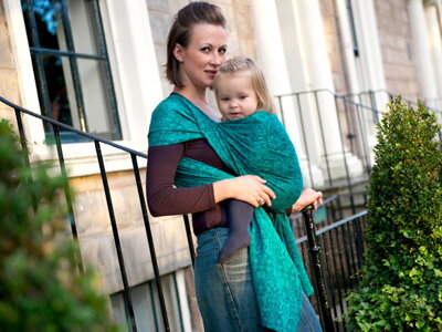 Šatka OSCHA na nosenie detí/ vzor Liberty Maya Baby Wrap